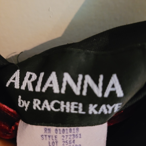 Rachel Kaye Black and Red Spaghetti Strap Maxi Dress - Picture 5 of 6